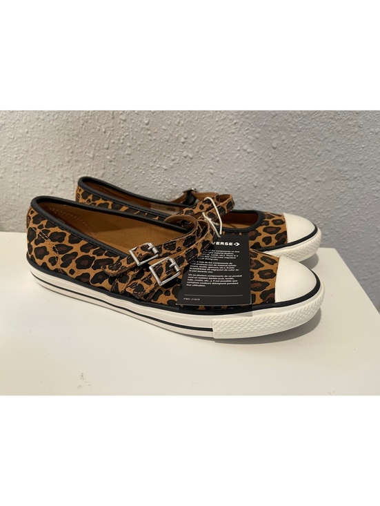 Converse Shoes - Converse All Star Leopard Print Mary Jane Sneakers